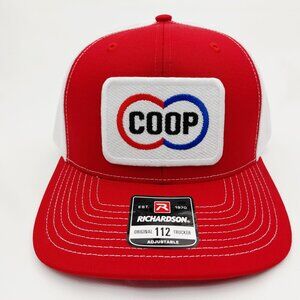 CO-OP Red And White Richardson 112 Snapback Hat Cap